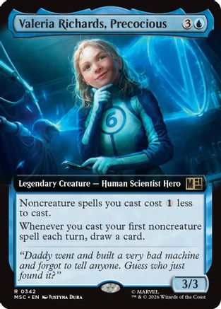Valeria Richards, Precocious (Extended Art) (342) - Commander: Marvel Super Heroes