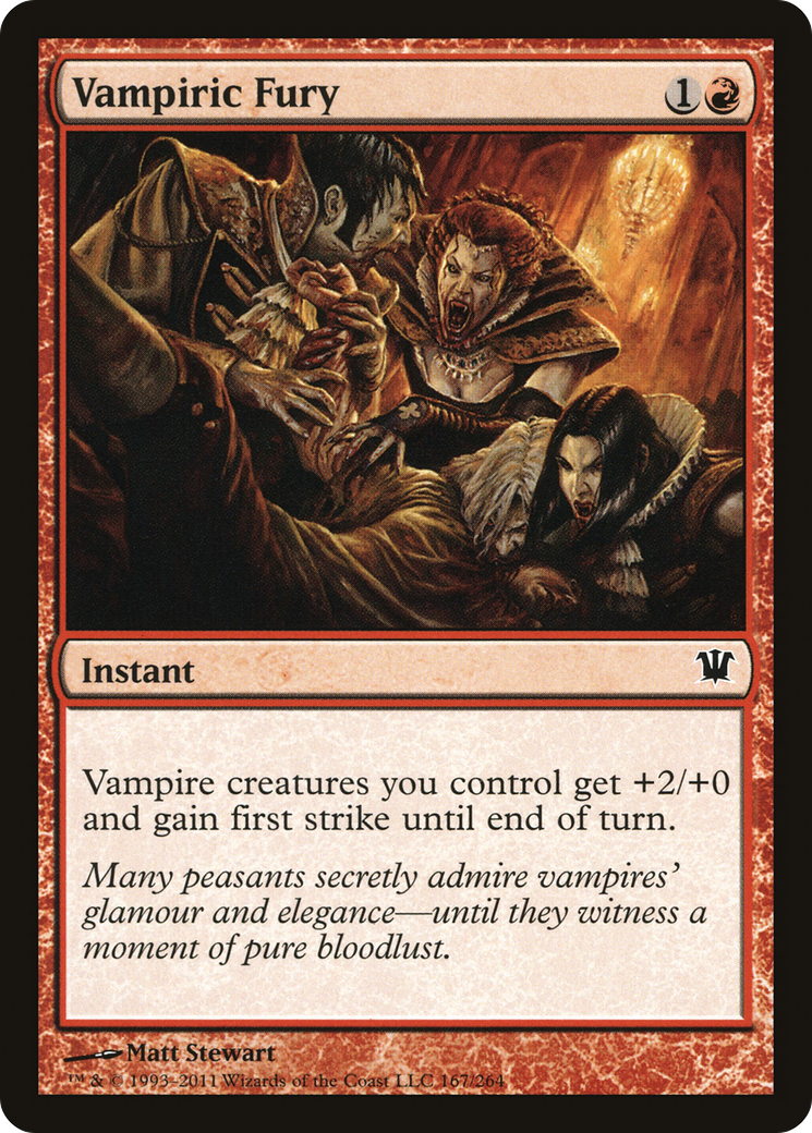 Vampiric Fury (167) Foil - Innistrad