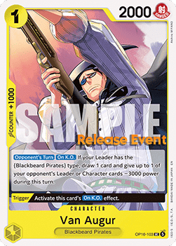 Van Augur (OP16-103) Release Event Cards