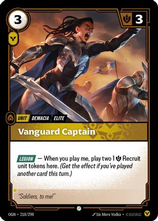 Vanguard Captain (218) - Origins