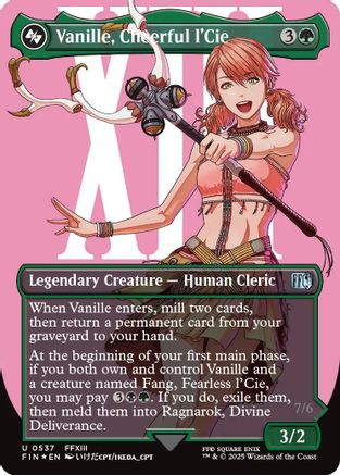Vanille, Cheerful l'Cie (Borderless) (537) Surge Foil - FINAL FANTASY