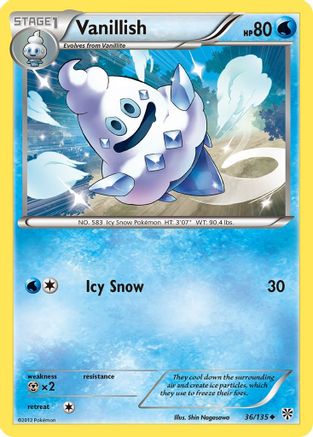 Vanillish (36) Reverse Holofoil - Plasma Storm