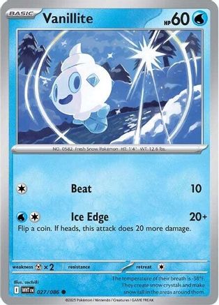 Vanillite (27) Reverse Holofoil - White Flare