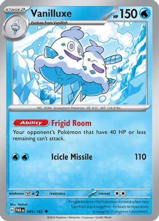 Vanilluxe (45) Reverse Holofoil - Paradox Rift