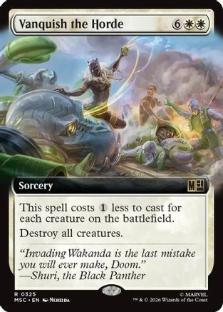 Vanquish the Horde (Extended Art) (325) - Commander: Marvel Super Heroes