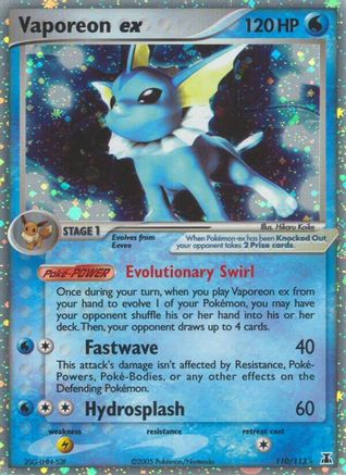Vaporeon ex (110) Holofoil - Delta Species