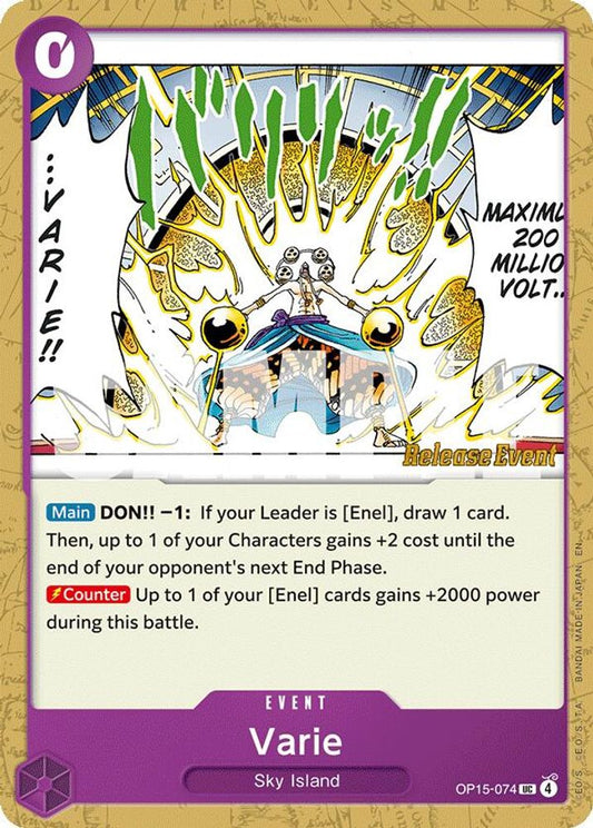 Varie (OP15-074) Release Event Cards