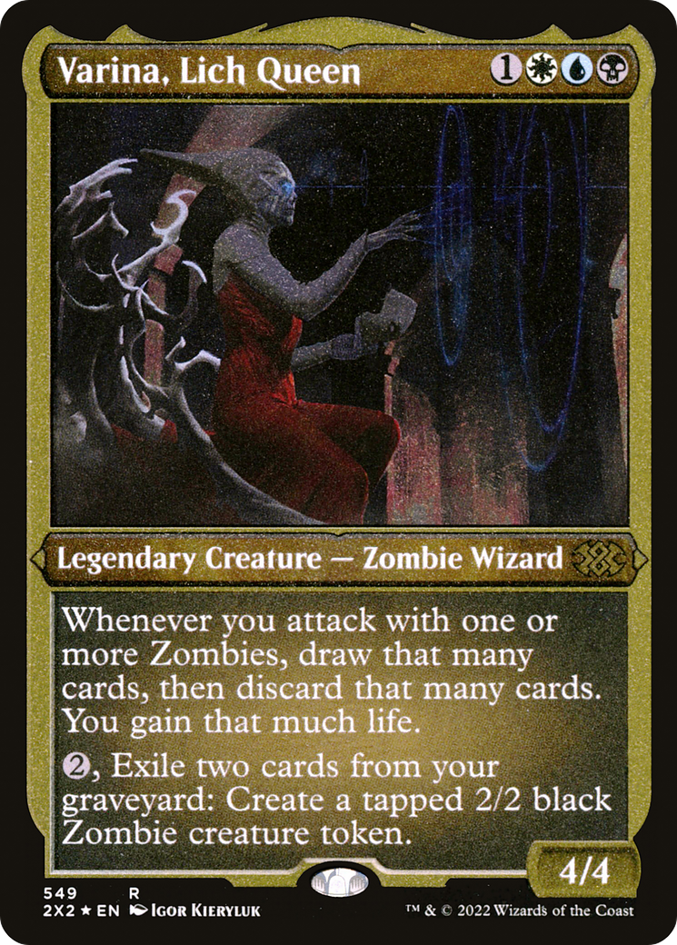 Varina, Lich Queen (549) Etched Foil - Double Masters 2022