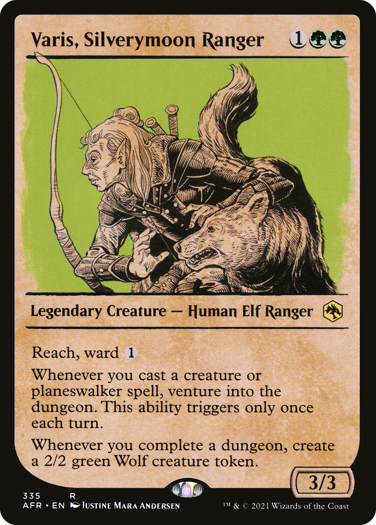 Varis, Silverymoon Ranger (Showcase) (335) - Adventures in the Forgotten Realms Foil