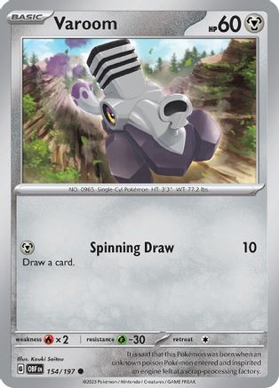 Varoom (154) Reverse Holofoil - Obsidian Flames