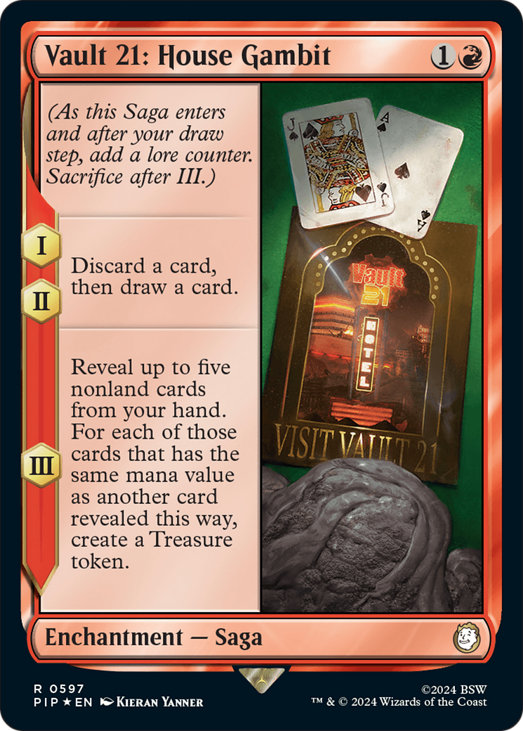 Vault 21: House Gambit (597) Surge Foil - Fallout