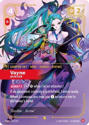 Vayne – Hunter (Overnumbered) (223) Foil - Spiritforged