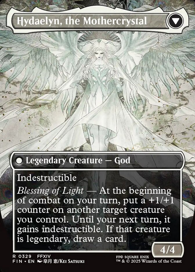 Venat, Heart of Hydaelyn // Hydaelyn, the Mothercrystal (Borderless) (329) - FINAL FANTASY