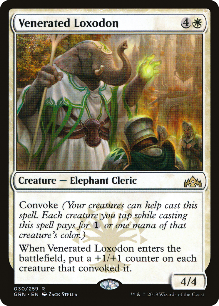 Venerated Loxodon (030) - Guilds of Ravnica Foil