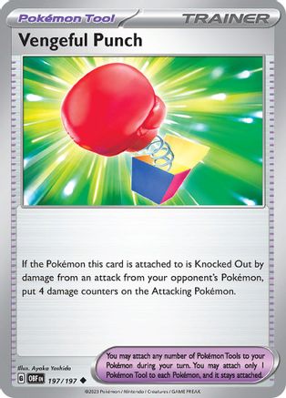 Vengeful Punch (197) Reverse Holofoil - Obsidian Flames