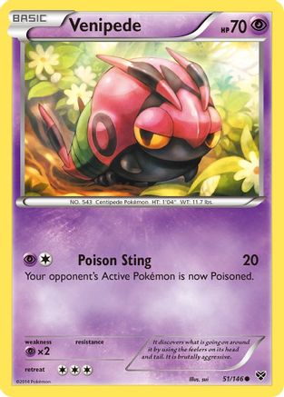 Venipede (51) - XY Base Set