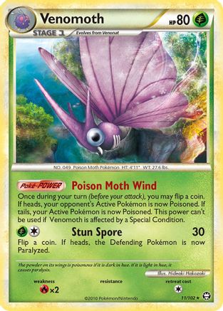Venomoth (11) Holofoil - Triumphant