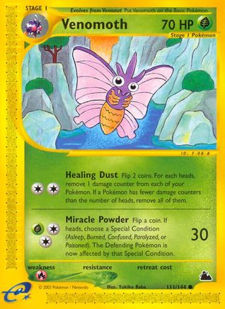 Venomoth (111) Reverse Holofoil - Skyridge