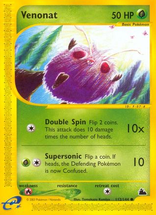 Venonat (112) Reverse Holofoil - Skyridge