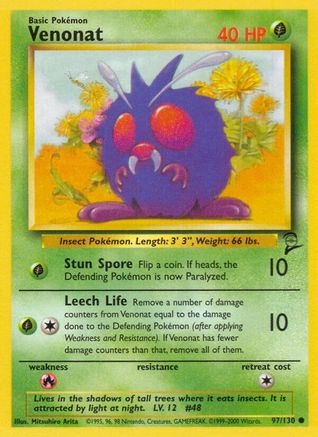 Venonat (97) - Base Set 2