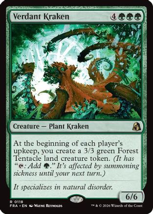 Verdant Kraken (118) Foil - Reality Fracture