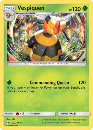 Vespiquen (32) Reverse Holofoil - Lost Thunder