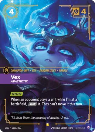 Vex – Apathetic (Alternate Art) (150a) Foil - Unleashed