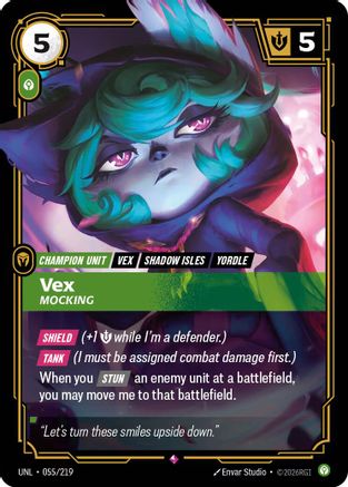 Vex – Mocking (055) Foil - Unleashed