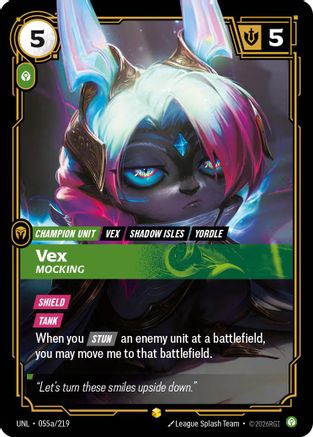 Vex – Mocking (Alternate Art) (055a) Foil - Unleashed