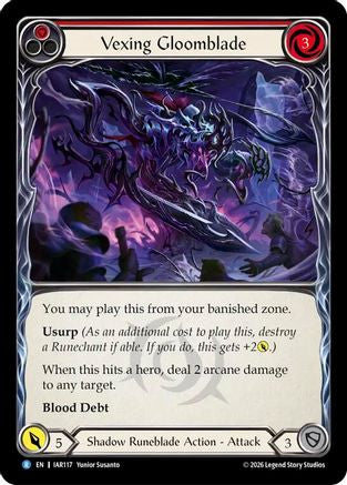 Vexing Gloomblade (Red) (IAR117) - Usurp the Shadow Throne