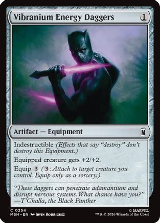 Vibranium Energy Daggers (254) Foil - Marvel Super Heroes