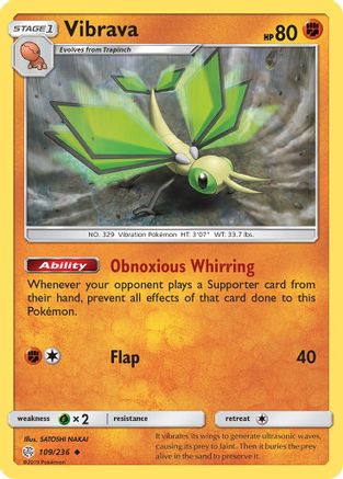 Vibrava (109) Reverse Holofoil - Cosmic Eclipse