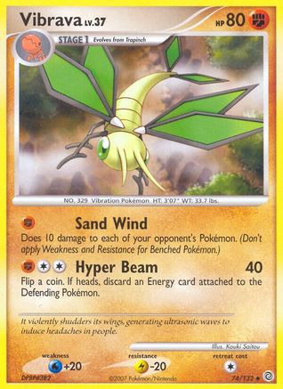 Vibrava (74) Reverse Holofoil - Secret Wonders