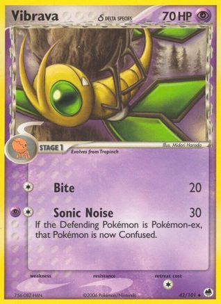 Vibrava (Delta Species) (42) Reverse Holofoil - Dragon Frontiers