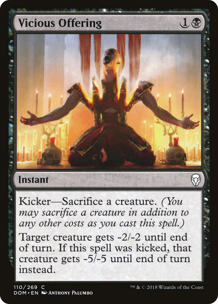 Vicious Offering (110) - Dominaria Foil