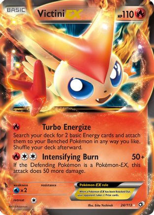 Victini EX (24) Holofoil - Legendary Treasures
