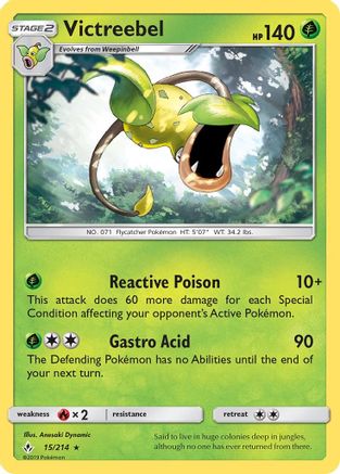 Victreebel (15) Reverse Holofoil - Unbroken Bonds