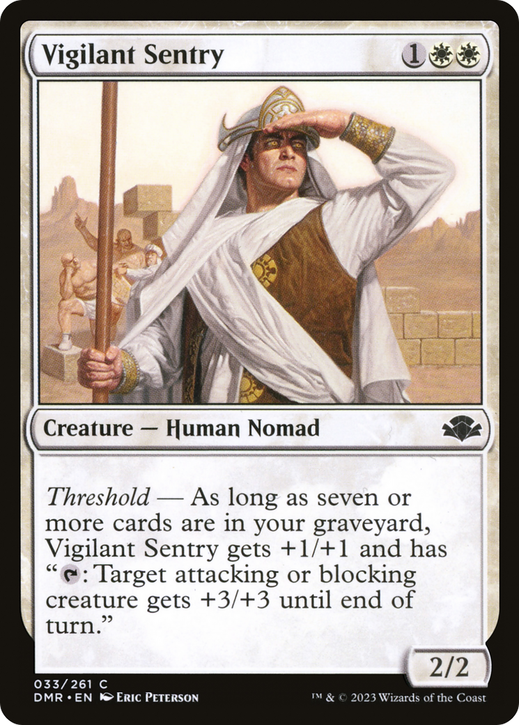 Vigilant Sentry (033) - Dominaria Remastered Foil