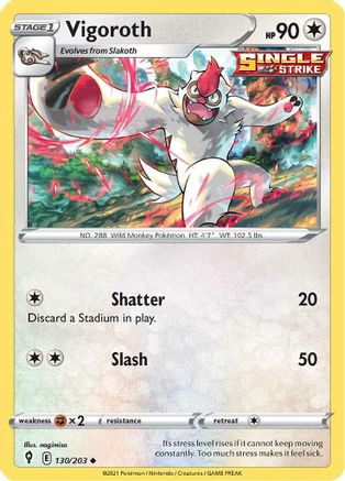 Vigoroth (130) - Evolving Skies