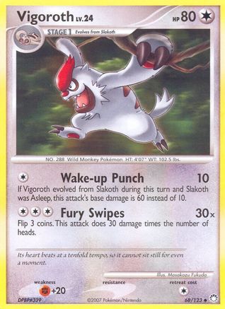 Vigoroth (68) Reverse Holofoil - Mysterious Treasures