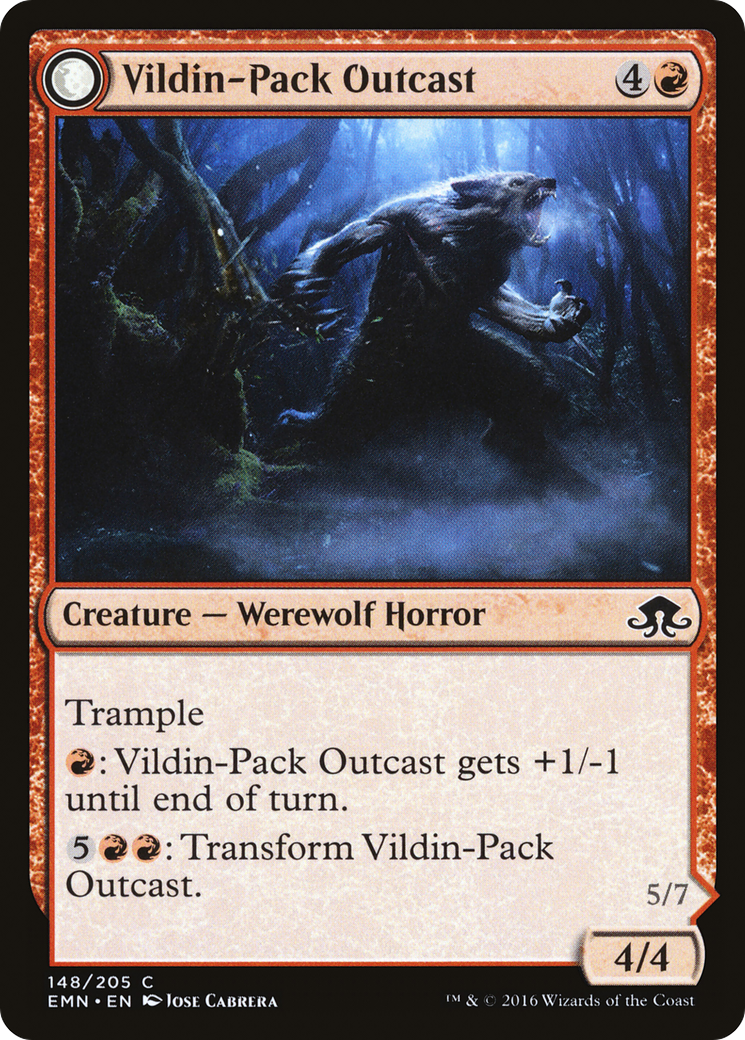 Vildin-Pack Outcast // Dronepack Kindred (148) Foil - Eldritch Moon