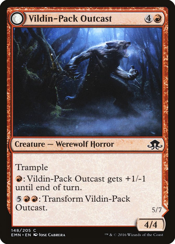 Vildin-Pack Outcast // Dronepack Kindred (148) Foil - Eldritch Moon