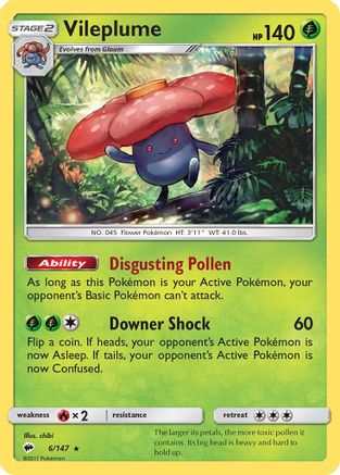 Vileplume (6) Reverse Holofoil - Burning Shadows