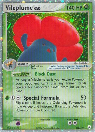 Vileplume ex (100) Holofoil - Hidden Legends