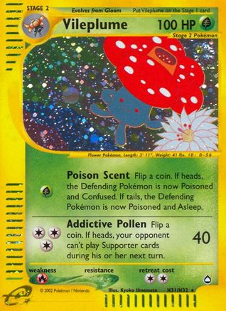Vileplume (H31) Holofoil - Aquapolis