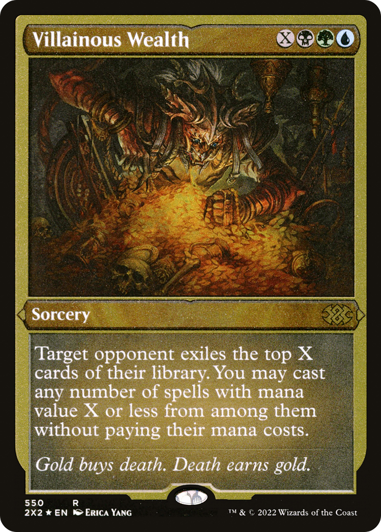 Villainous Wealth (550) Etched Foil - Double Masters 2022