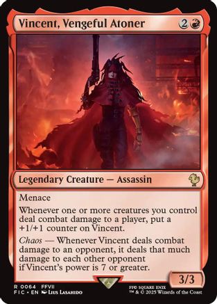 Vincent, Vengeful Atoner (064) Surge Foil - Commander: FINAL FANTASY