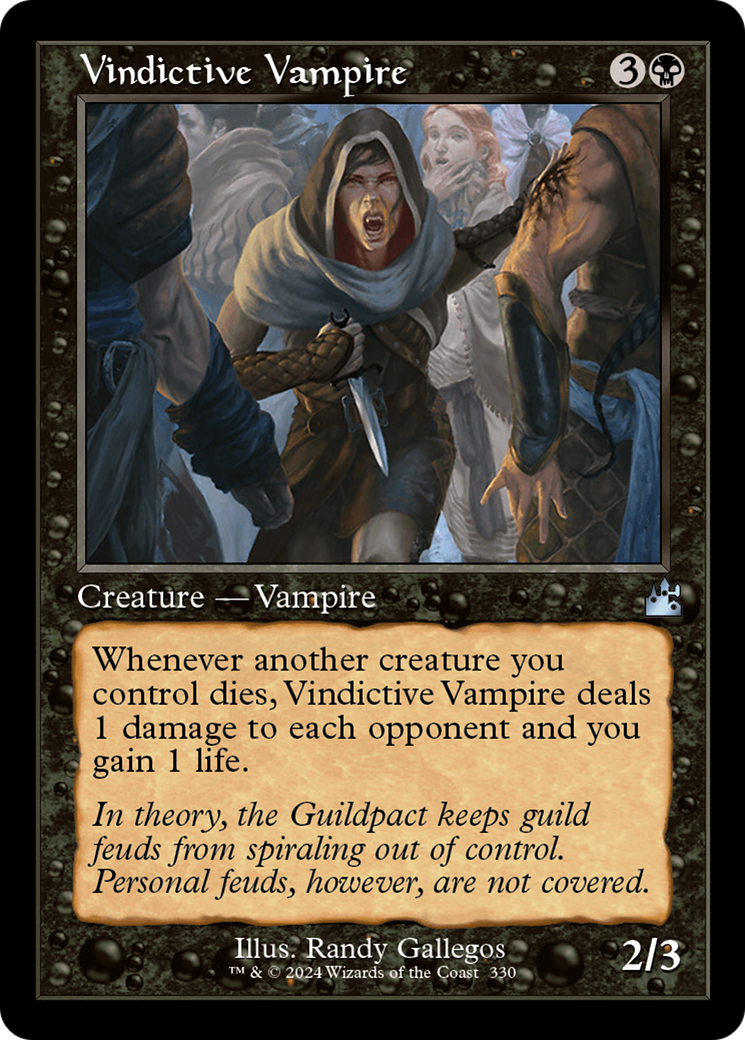 Vindictive Vampire (Retro) (330) Foil - Ravnica Remastered