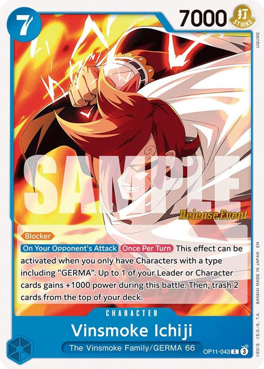 Vinsmoke Ichiji (OP11-043) Release Event Cards