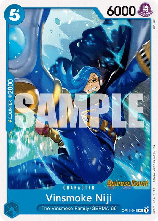 Vinsmoke Niji (OP11-045) Release Event Cards